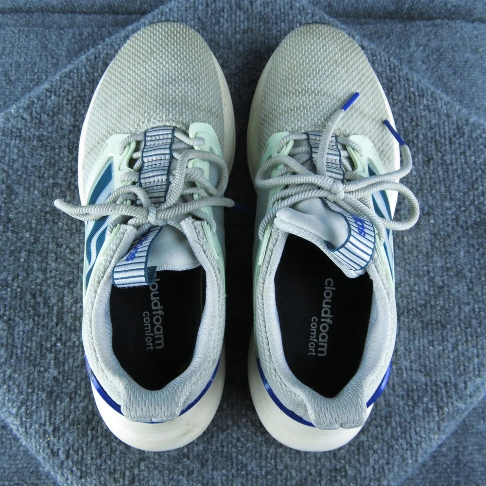 adidas ‎ Women Sneaker Shoes Size 9 Medium Gray Fabric Lace Up